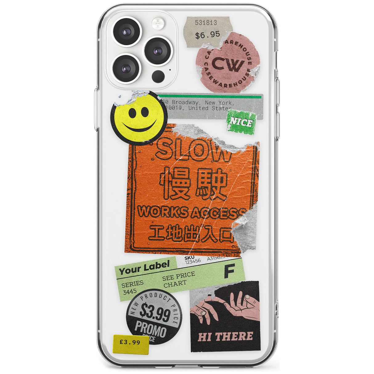 Kanji Signs Sticker Mix Black Impact Phone Case for iPhone 11 Pro Max