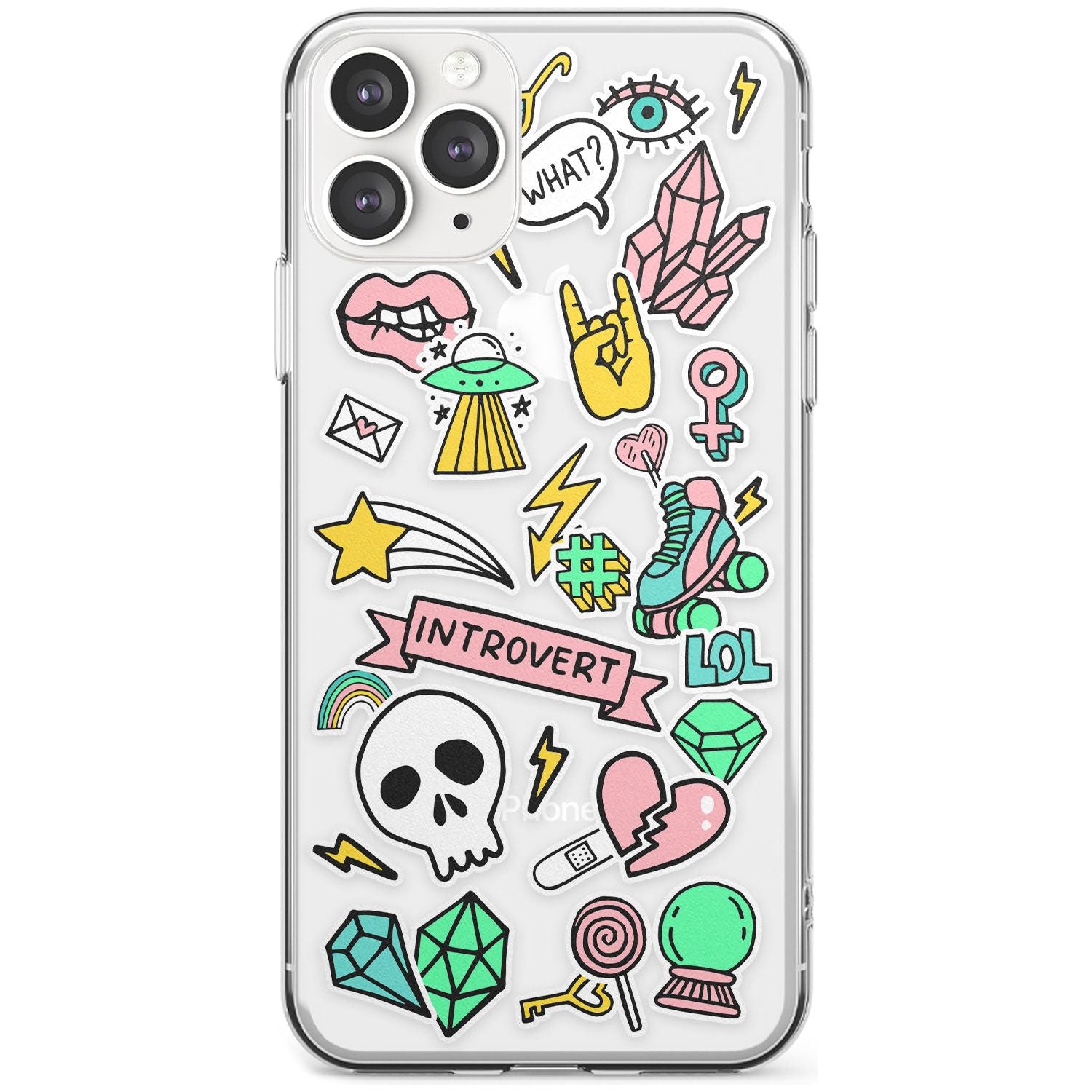 Introvert Sticker  iPhone Case  Slim Case Phone Case - Case Warehouse