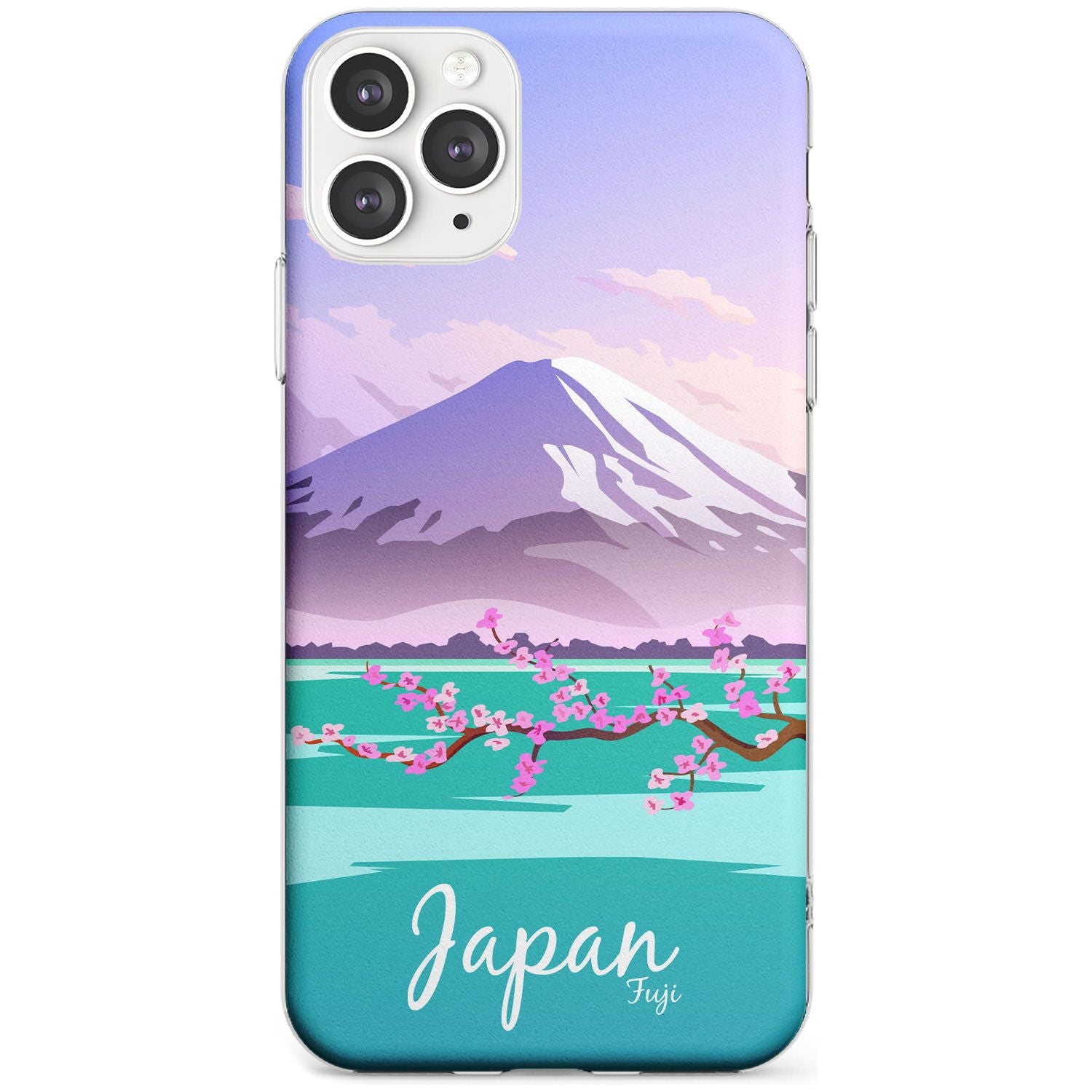Vintage Travel Poster Japan Slim TPU Phone Case for iPhone 11 Pro Max