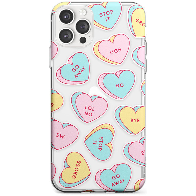 Sarcastic Love Hearts Black Impact Phone Case for iPhone 11 Pro Max
