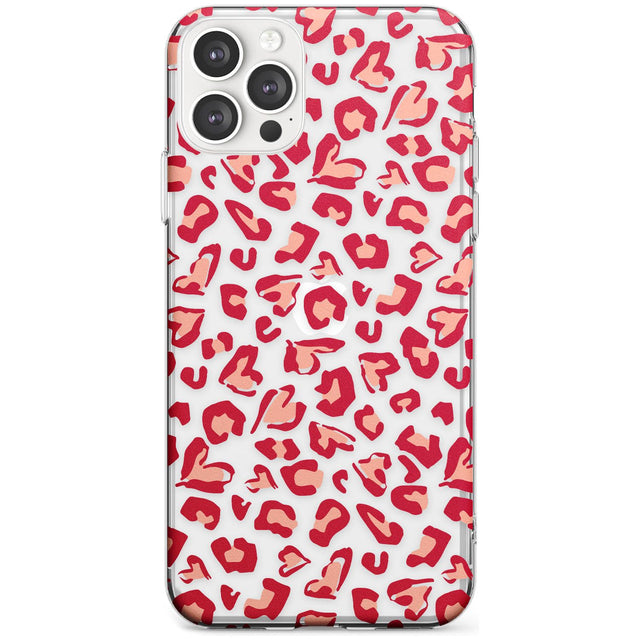 Heart Leopard Print Black Impact Phone Case for iPhone 11 Pro Max