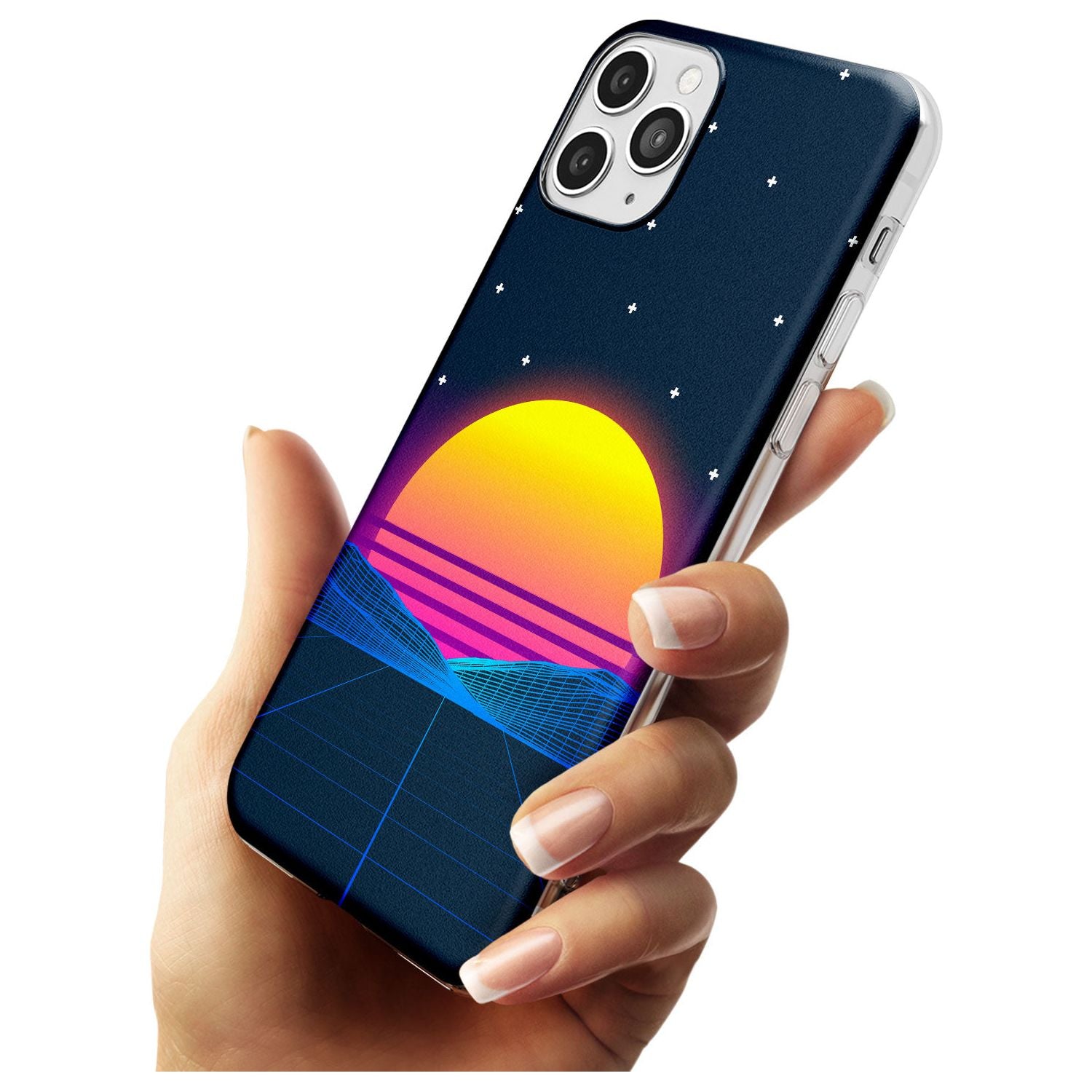 Retro Sunset Vaporwave Slim TPU Phone Case for iPhone 11 Pro Max