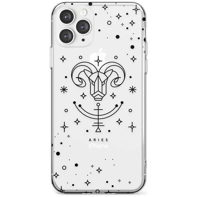 Aries Emblem - Transparent Design Slim TPU Phone Case for iPhone 11 Pro Max