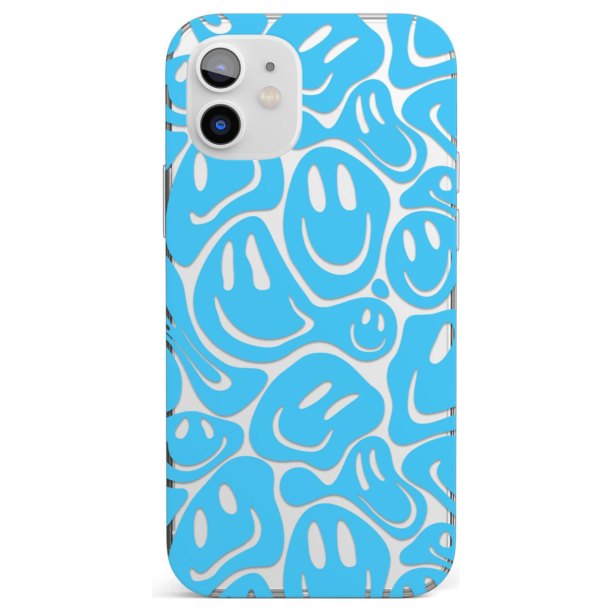 Blue Acid Faces Impact Phone Case for iPhone 11, iphone 12