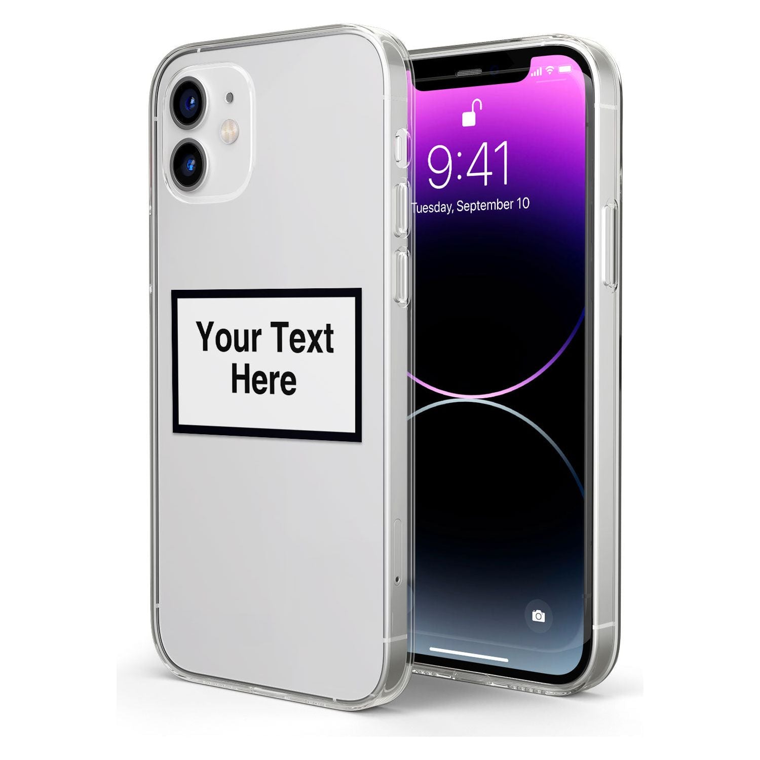 Personalised Create your own Warning Label Impact Phone Case for iPhone 11, iphone 12