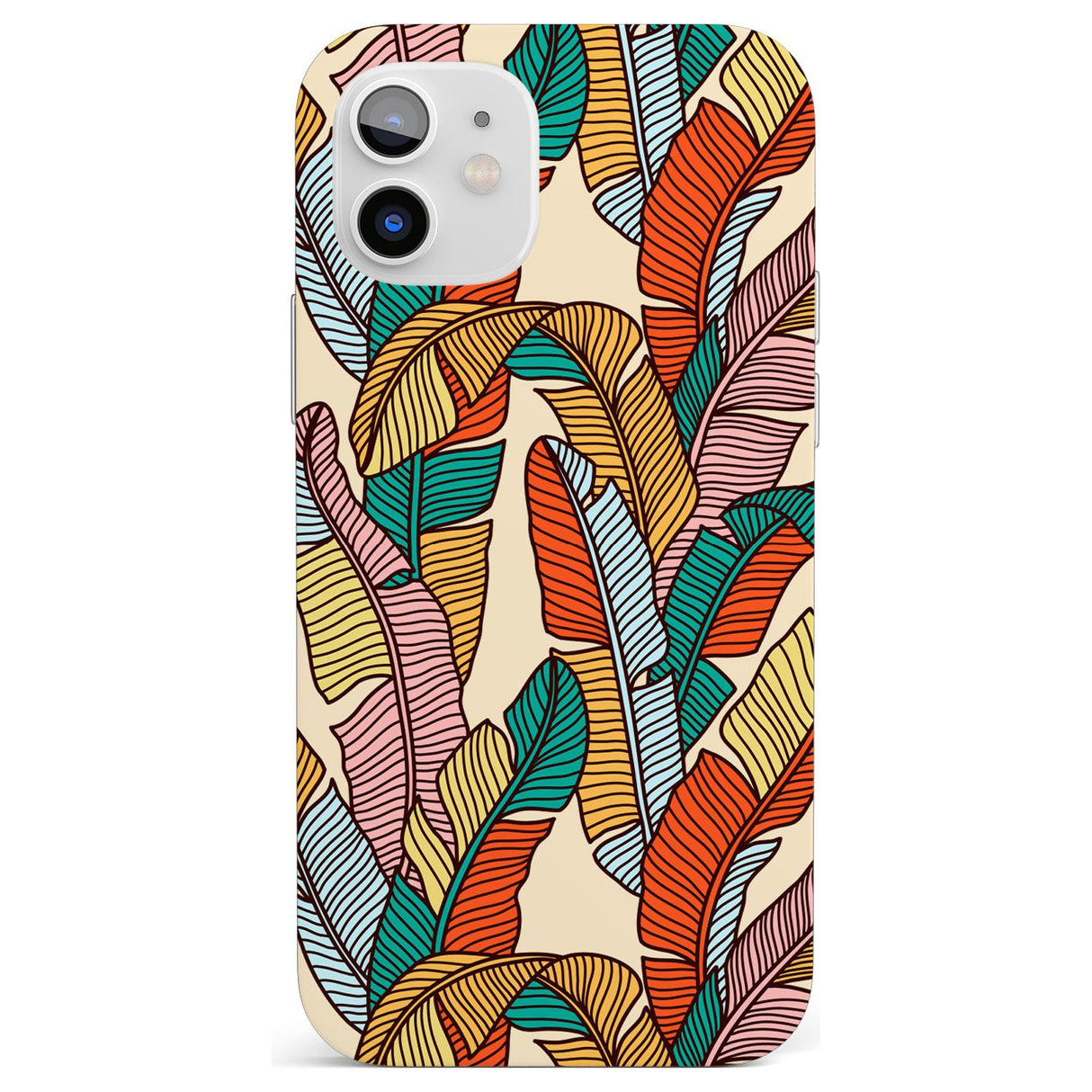 Abstract Leaves Impact Phone Case for iPhone 11, iphone 12