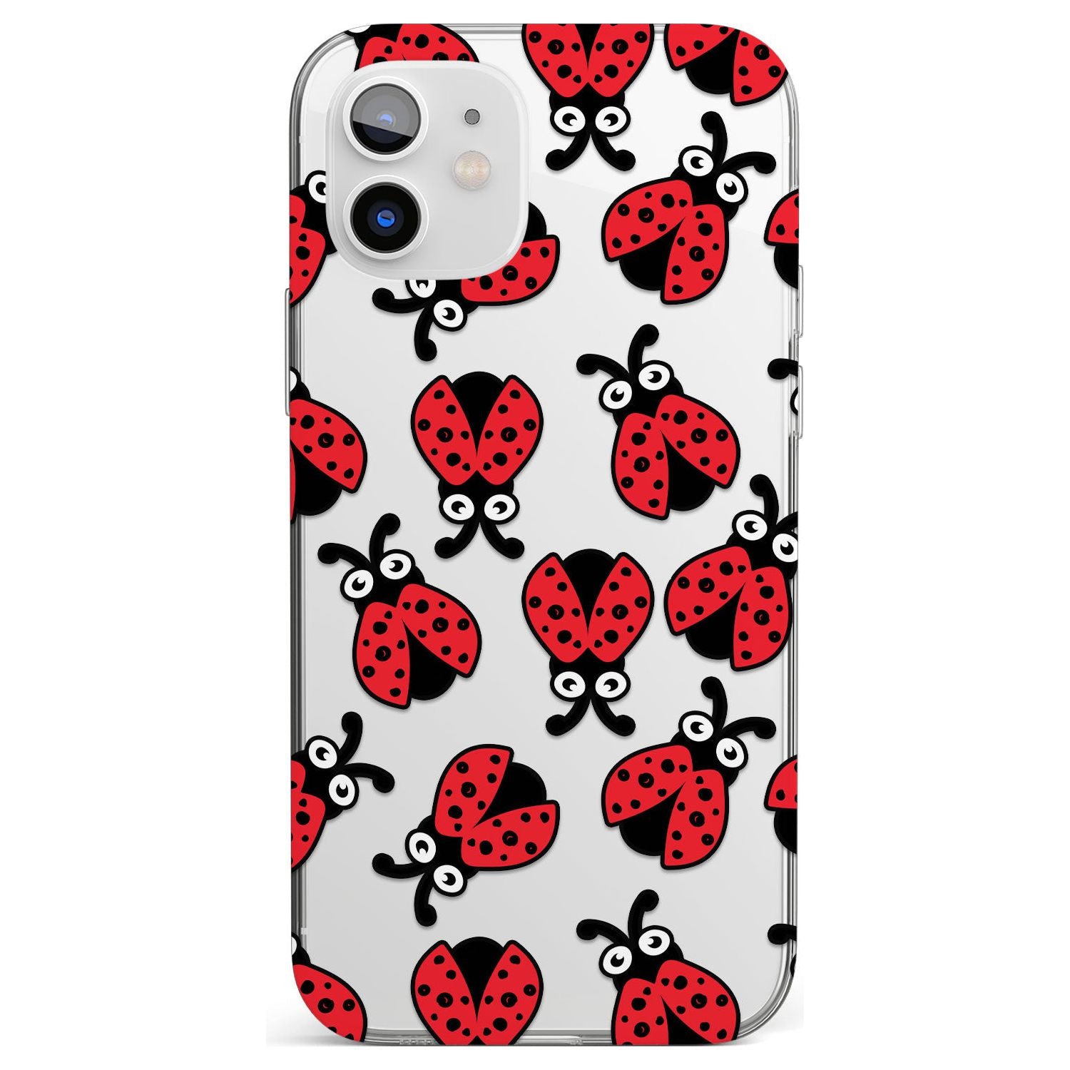 Ladybug Pattern Impact Phone Case for iPhone 11, iphone 12