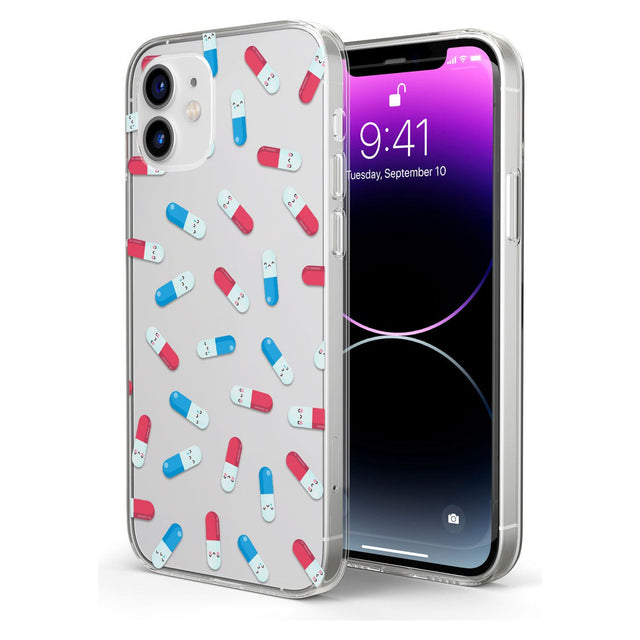 Kawaii Pill Pattern Impact Phone Case for iPhone 11, iphone 12