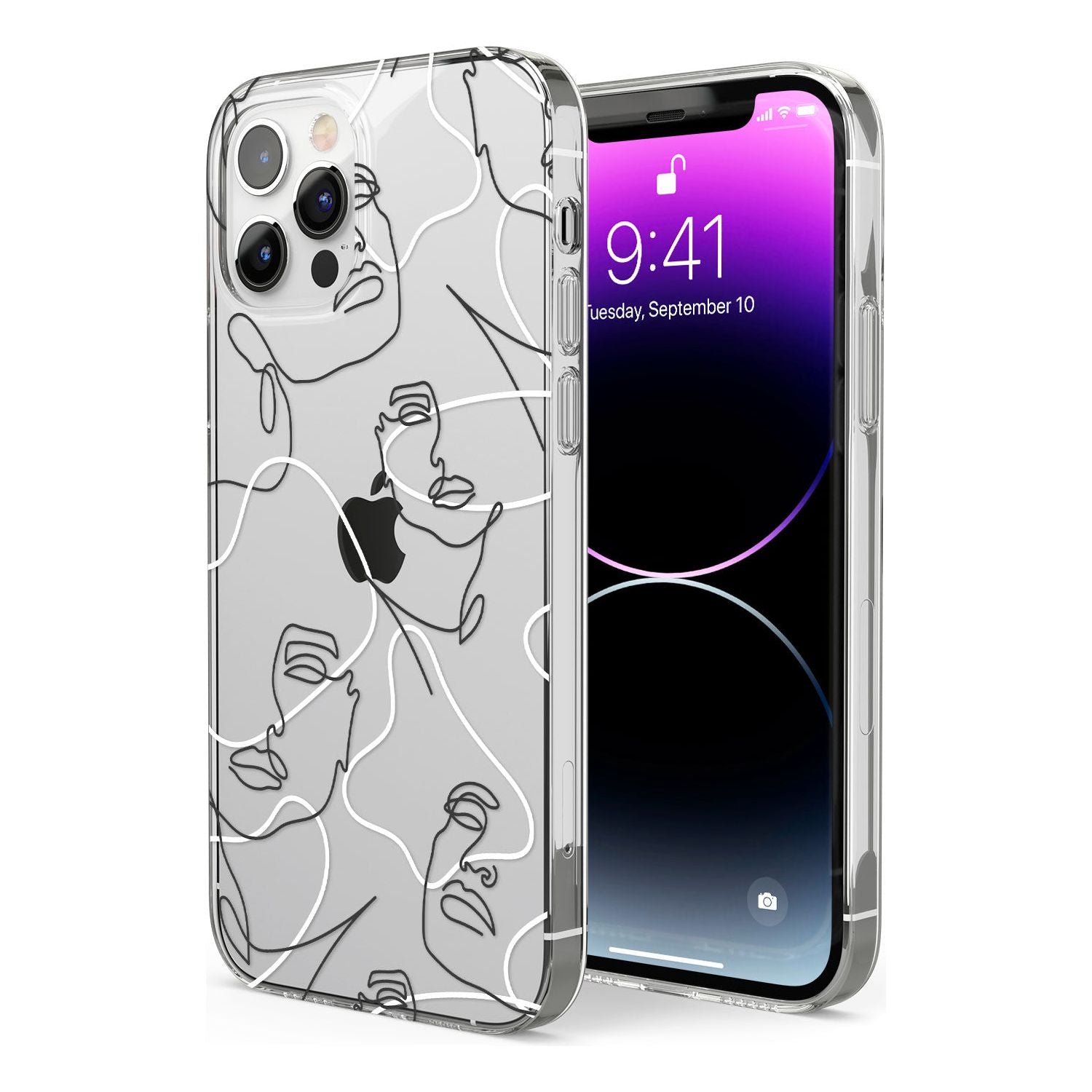 Personalised Abstract Faces Phone Case for iPhone 12 Pro