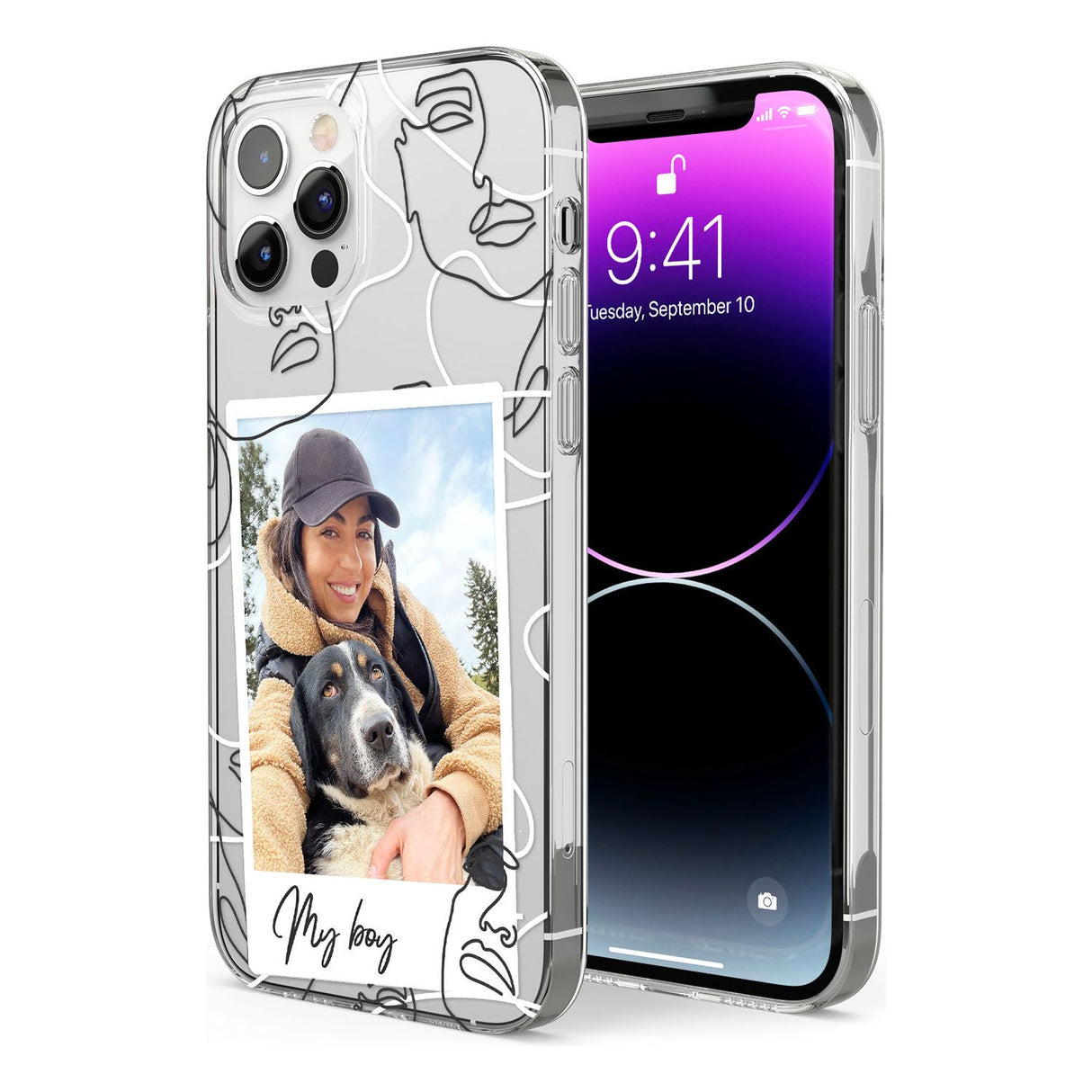 Personalised Snake Instant Photo Phone Case for iPhone 12 Pro