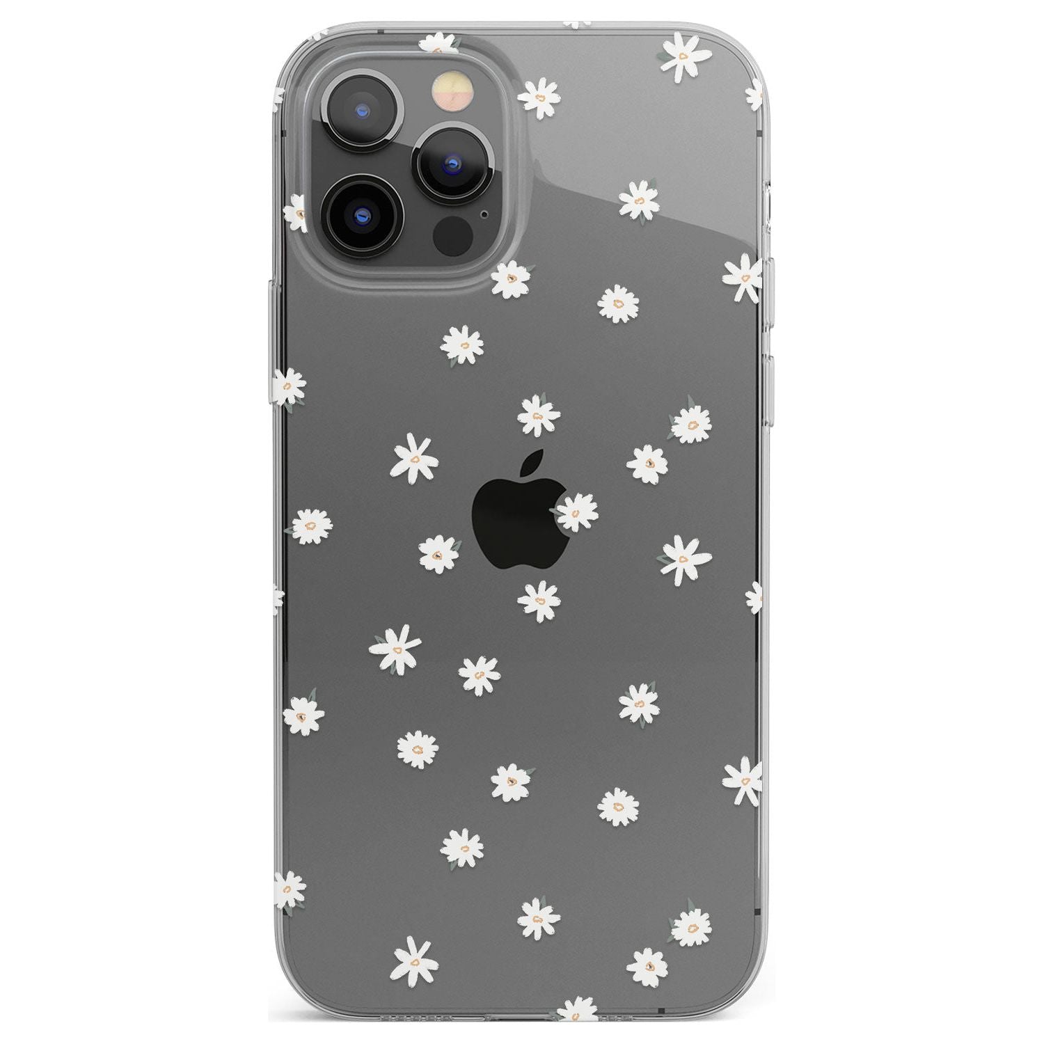 White Stars on Clear Phone Case for iPhone 12 Pro