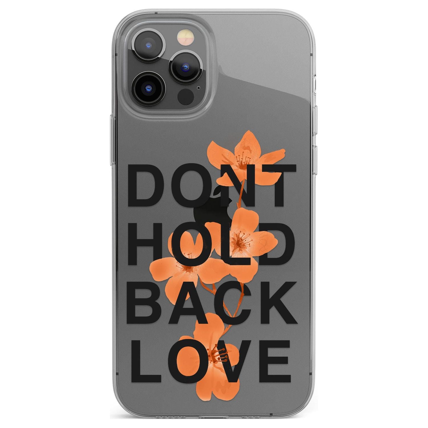 Don't Hold Back Love - Blue & White Phone Case for iPhone 12 Pro