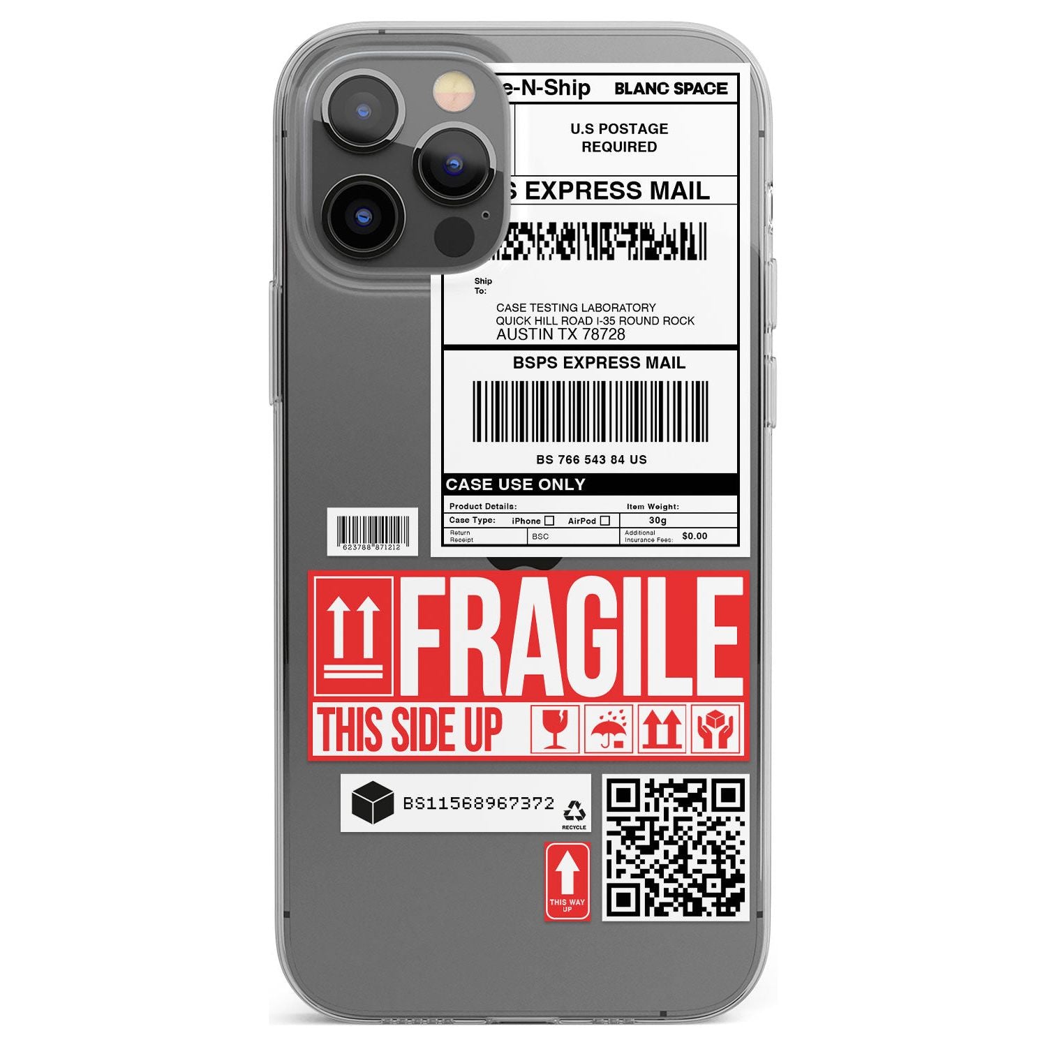 Shipping Label Phone Case for iPhone 12 Pro