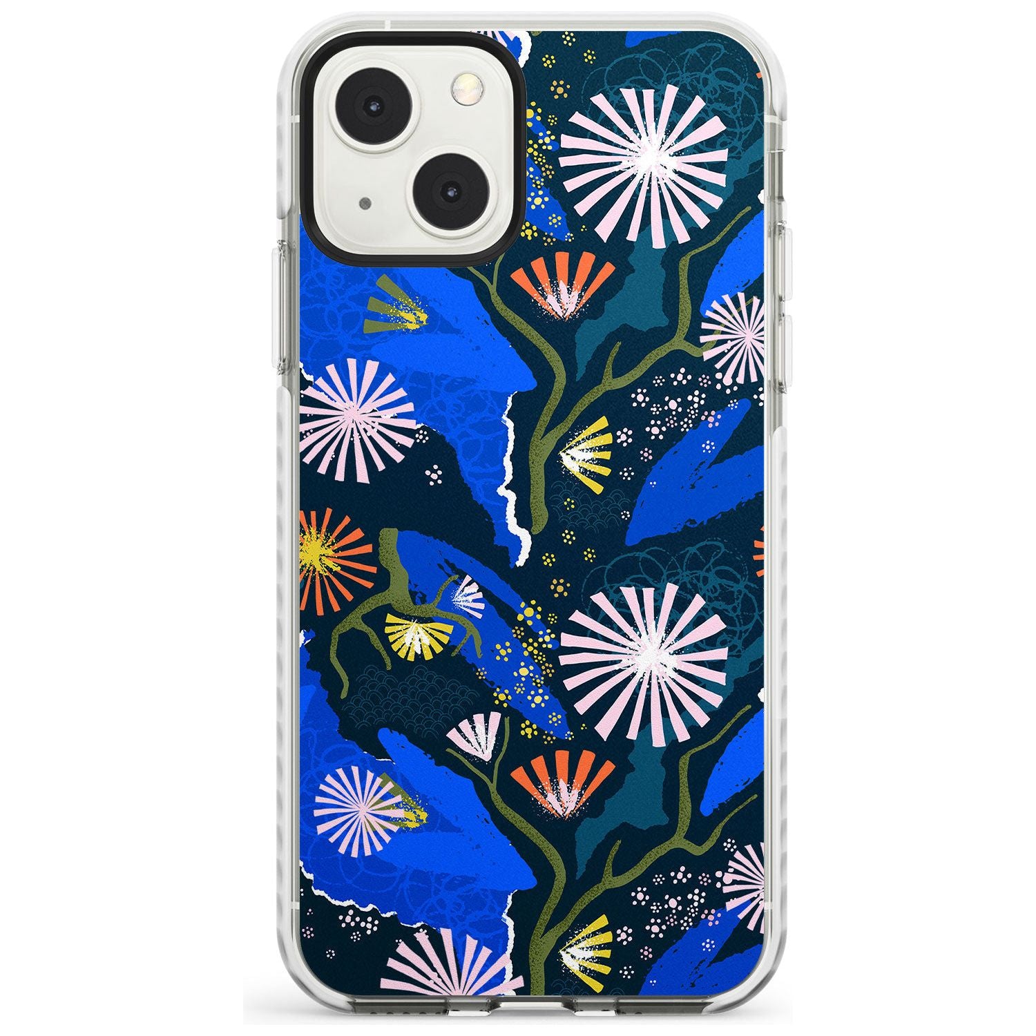 Dark Botanicals Abstract Pattern Phone Case iPhone 13 Mini / Impact Case Blanc Space