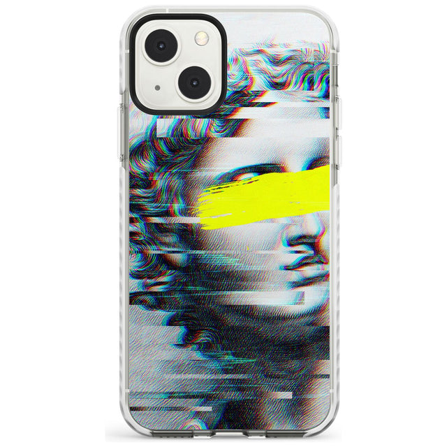GLITCHED FRAGMENT Phone Case iPhone 13 Mini / Impact Case Blanc Space