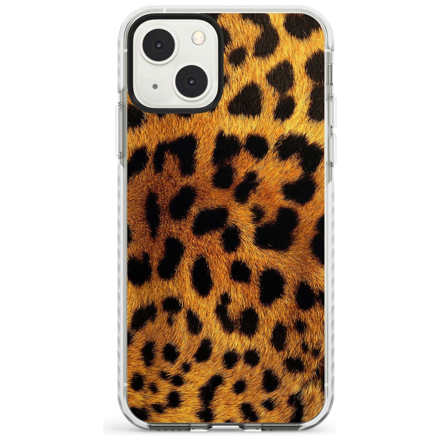 Leopard Print Phone Case iPhone 13 Mini / Impact Case Blanc Space