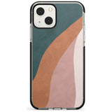 Lush Abstract Watercolour: Design #7 Phone Case iPhone 13 Mini / Black Impact Case Blanc Space