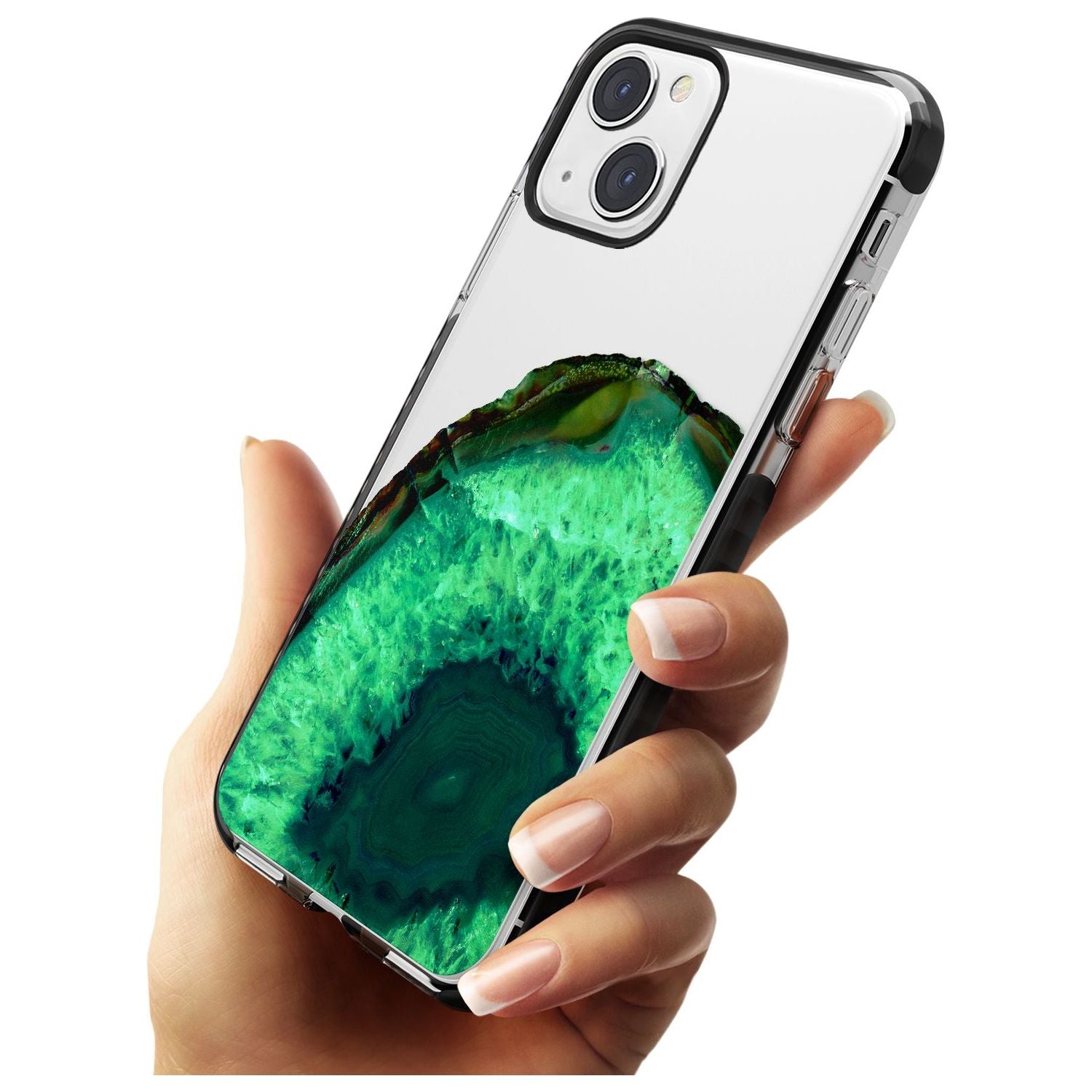 Emerald Green Gemstone Crystal Clear Design