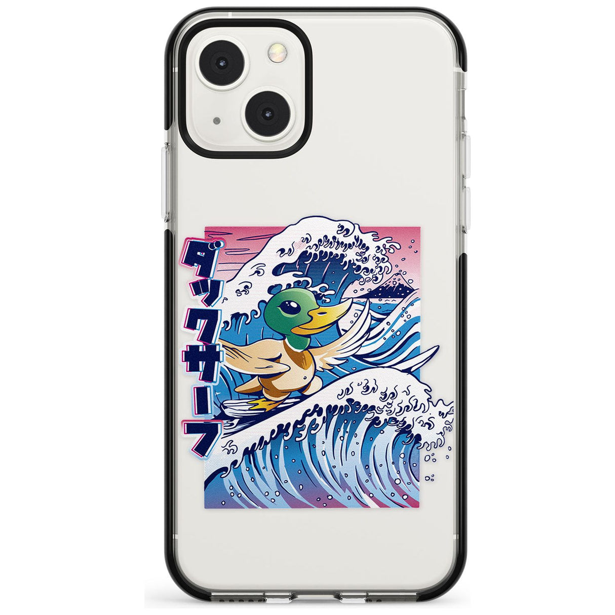 Duck Surf Black Impact Phone Case for iPhone 13 & 13 Mini