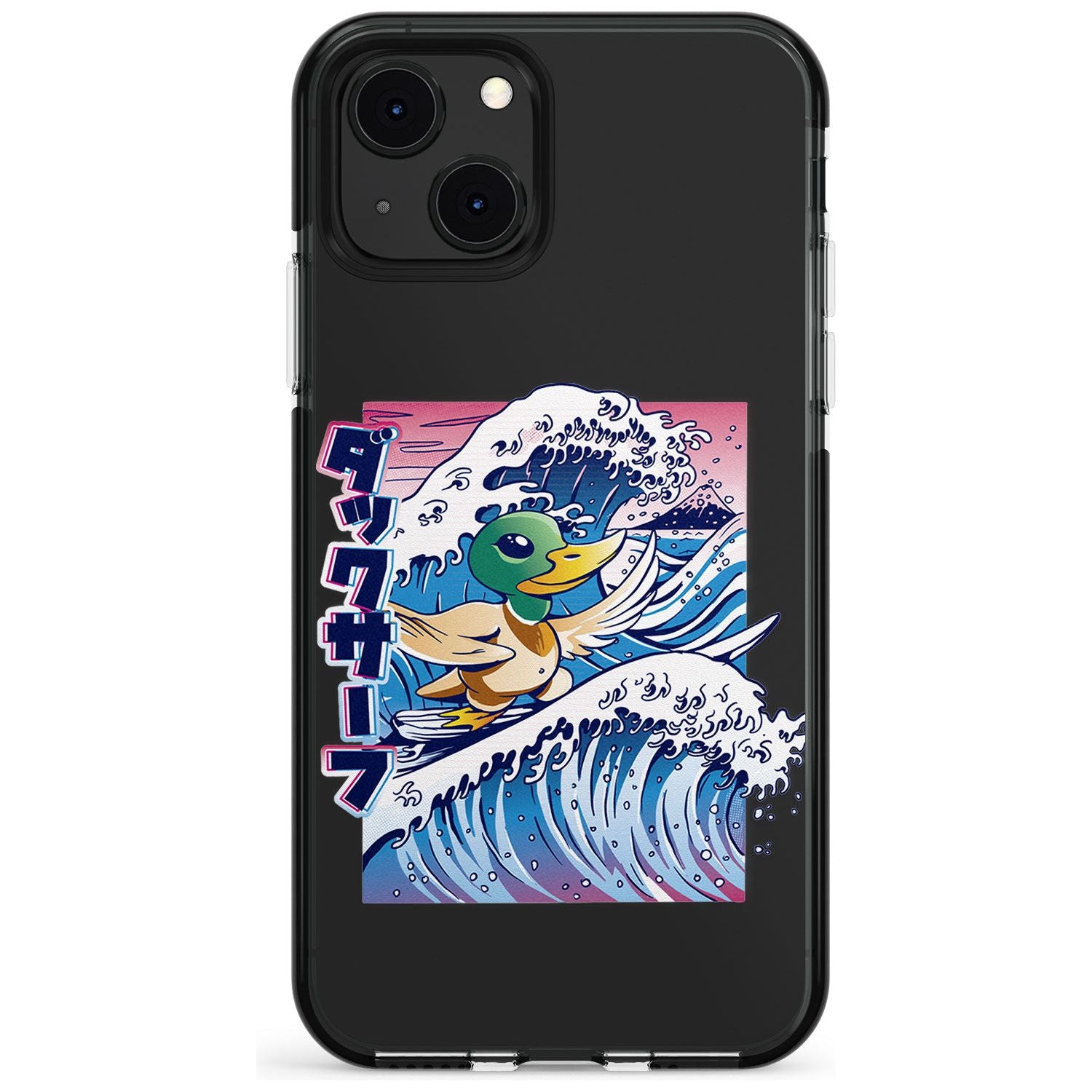 Duck Surf Black Impact Phone Case for iPhone 13 & 13 Mini