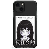 Anti-Social Black Impact Phone Case for iPhone 13 & 13 Mini