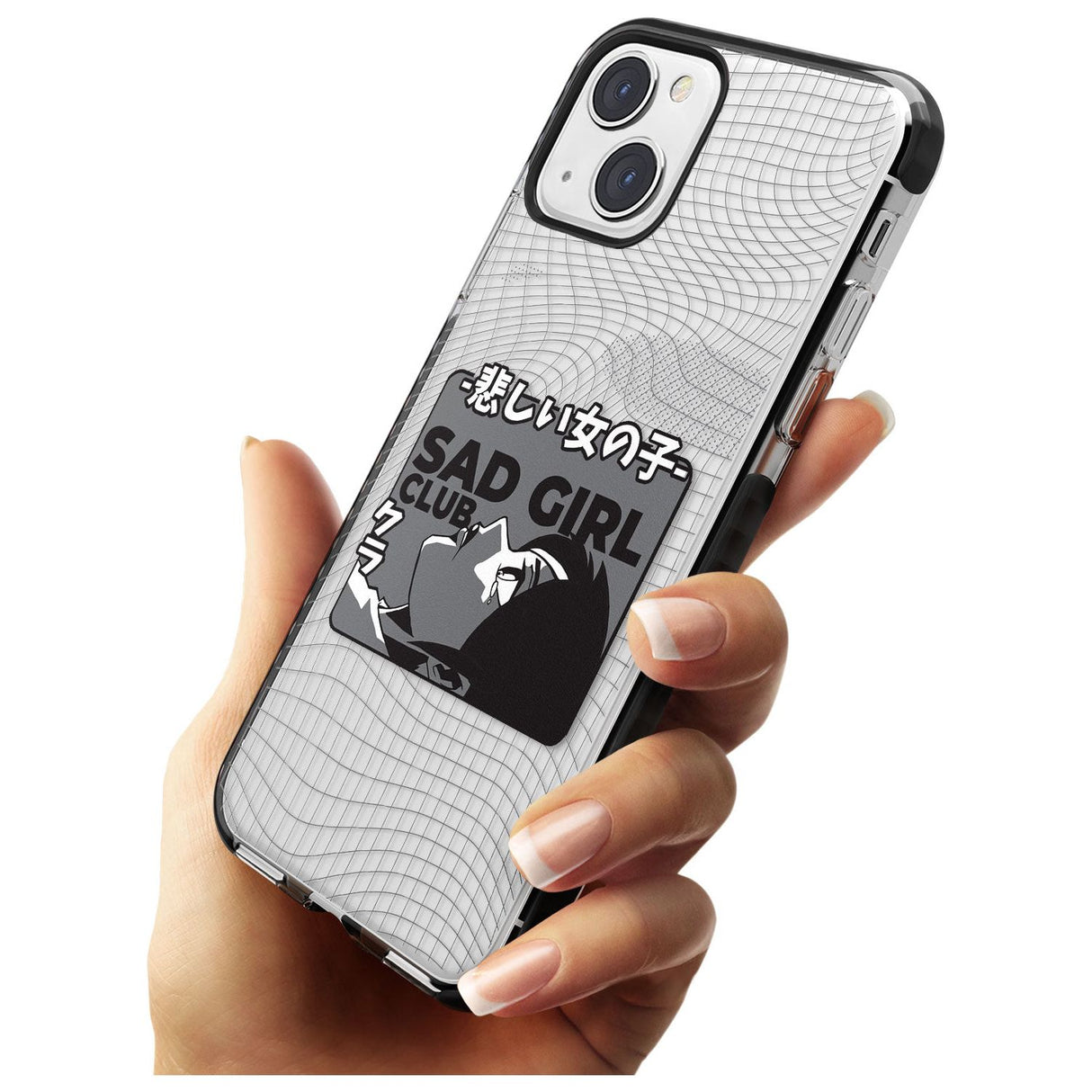 Sad Girl Club Black Impact Phone Case for iPhone 13 & 13 Mini