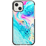 Ocean White Bath Bomb Phone Case iPhone 13 Mini / Black Impact Case Blanc Space