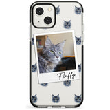 Personalised Maine Coon Photo Black Impact Phone Case for iPhone 13 & 13 Mini