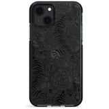 Personalised Chinese Tiger Pattern Black Impact Phone Case for iPhone 13 & 13 Mini