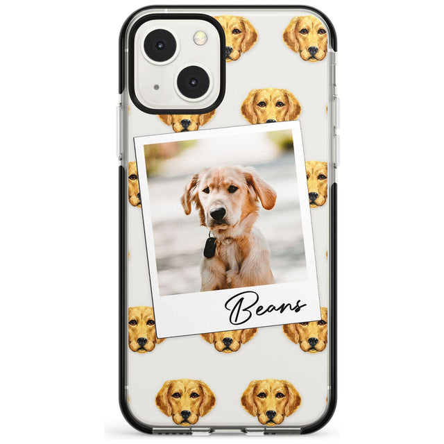 Personalised Labrador - Dog Photo Custom Phone Case iPhone 13 Mini / Black Impact Case Blanc Space