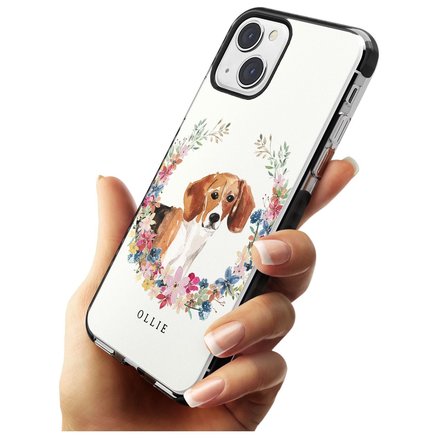 Personalised Beagle - Watercolour Dog Portrait