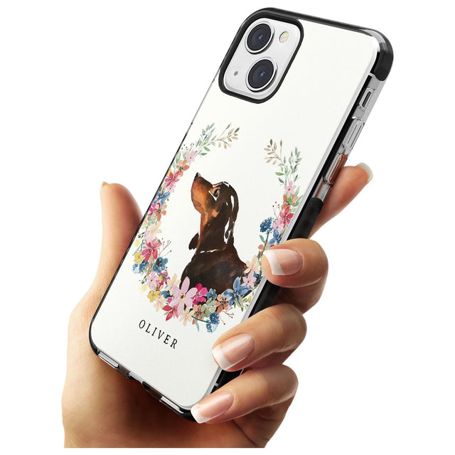 Personalised Black & Tan Dachshund - Watercolour Dog Portrait Custom Phone Case iPhone 15 Pro Max / Black Impact Case,iPhone 15 Plus / Black Impact Case,iPhone 15 Pro / Black Impact Case,iPhone 15 / Black Impact Case,iPhone 15 Pro Max / Impact Case,iPhone 15 Plus / Impact Case,iPhone 15 Pro / Impact Case,iPhone 15 / Impact Case,iPhone 15 Pro Max / Magsafe Black Impact Case,iPhone 15 Plus / Magsafe Black Impact Case,iPhone 15 Pro / Magsafe Black Impact Case,iPhone 15 / Magsafe Black Impact Case,iPhone 14 Pro