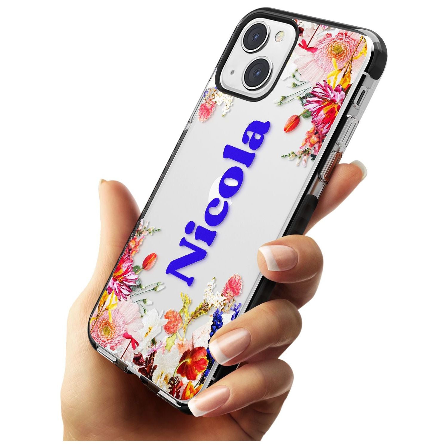 Personalised Text with Floral Borders