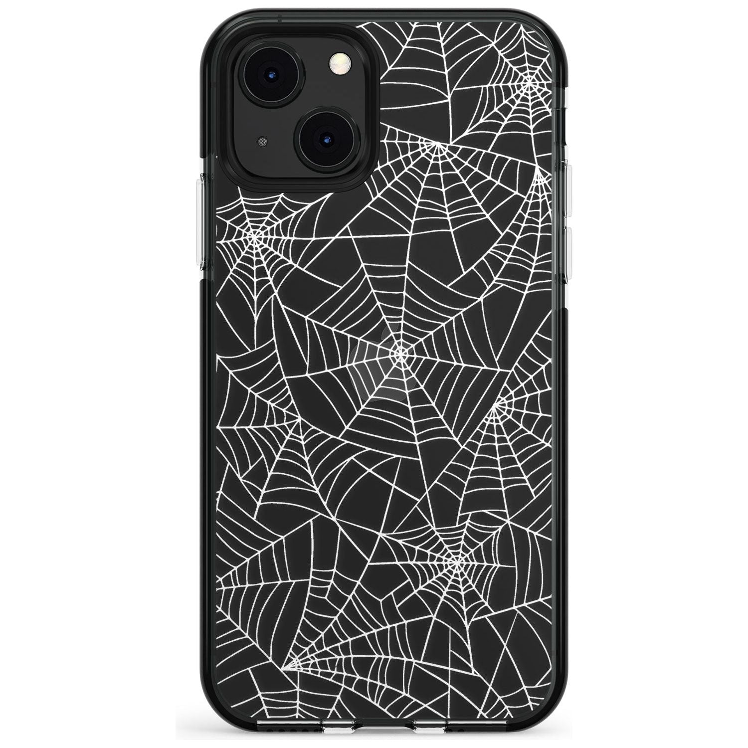 Personalised Spider Web Pattern Black Impact Phone Case for iPhone 13 & 13 Mini