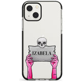 Personalised Grave Plaque Black Impact Phone Case for iPhone 13 & 13 Mini