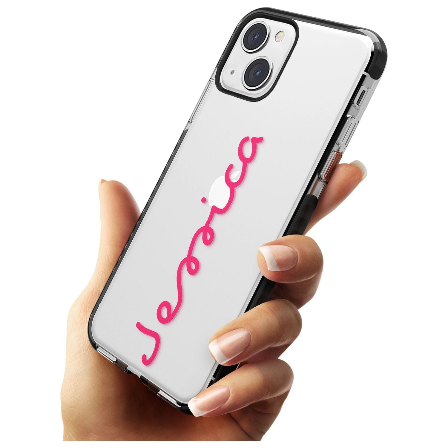 Personalised Summer Name Black Impact Phone Case for iPhone 13 & 13 Mini