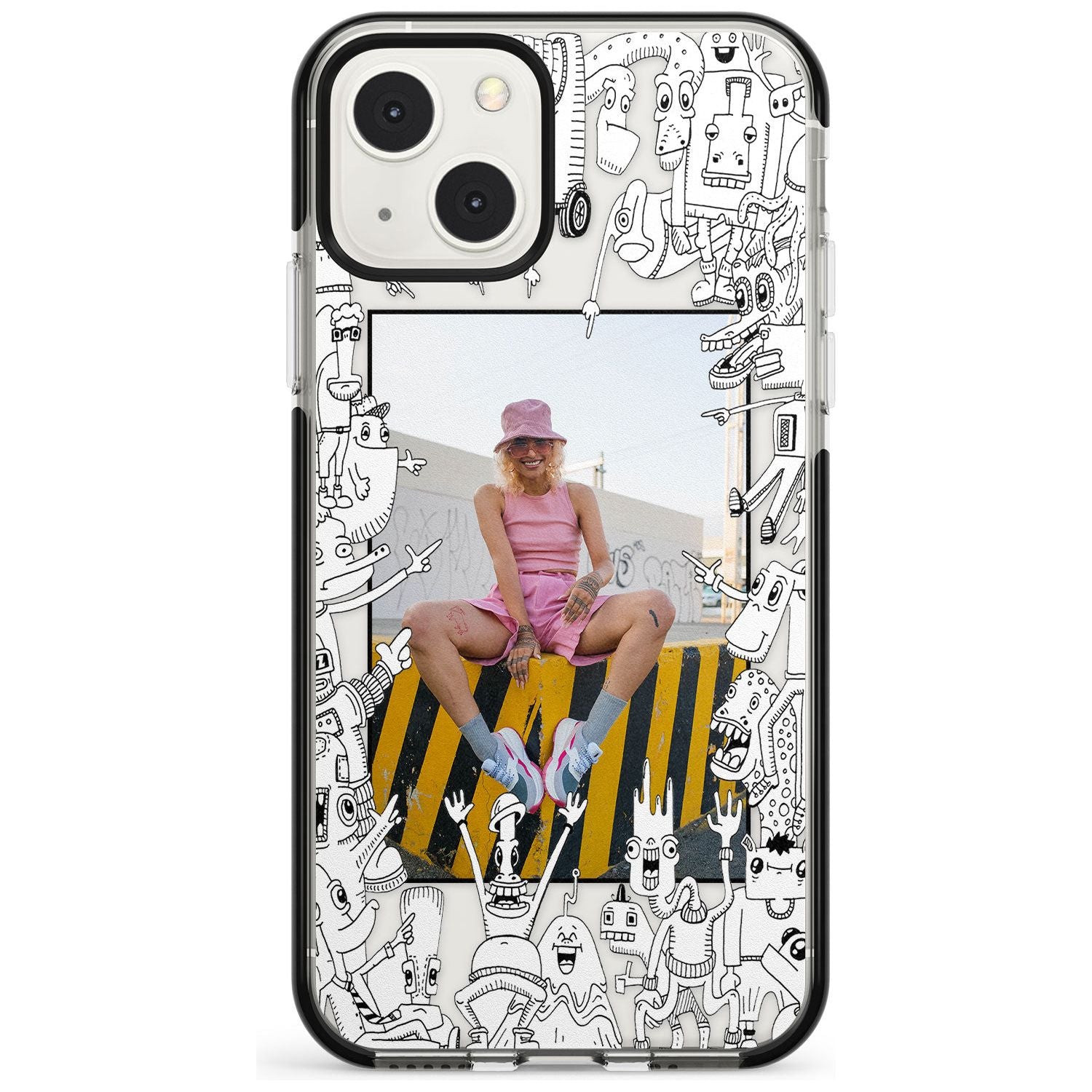 Personalised Look At This Photo Case Black Impact Phone Case for iPhone 13 & 13 Mini