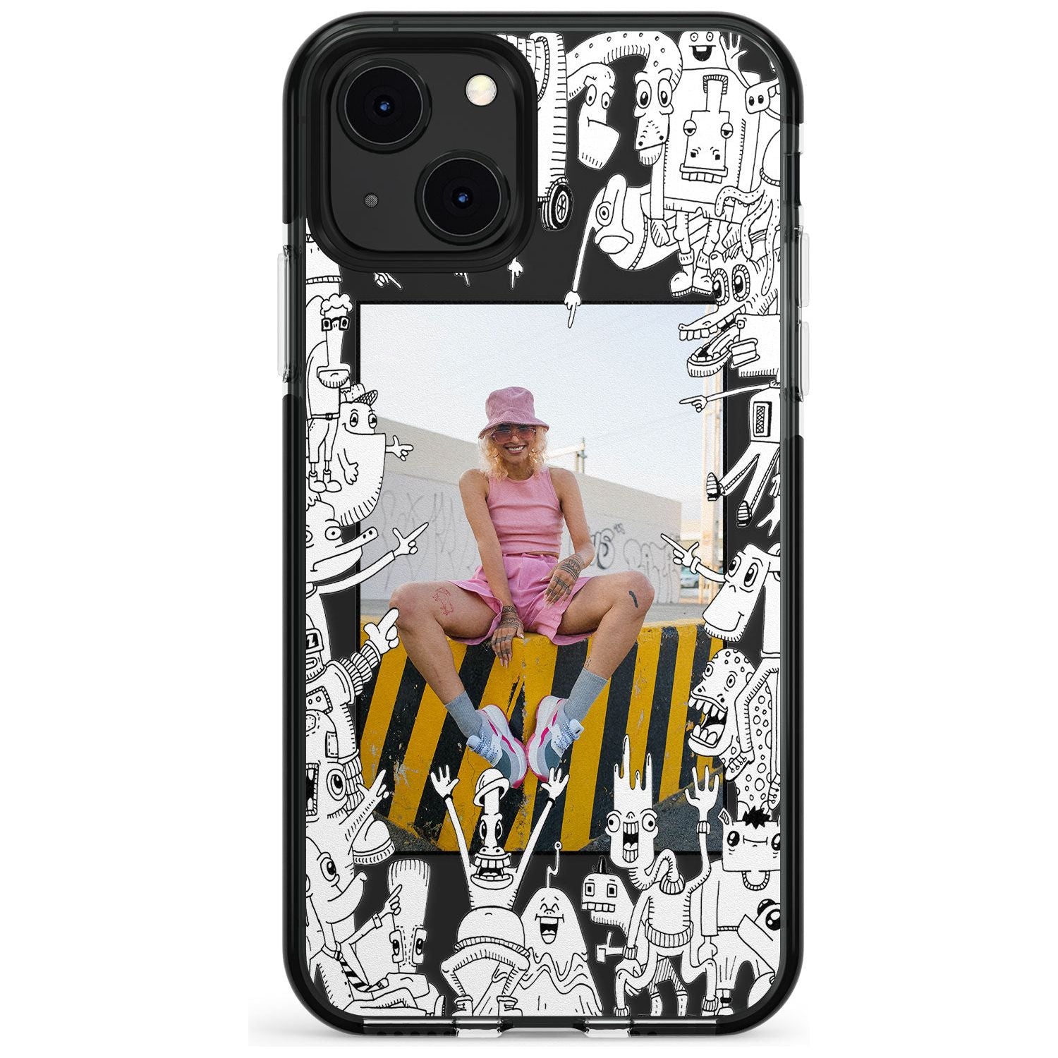 Personalised Look At This Photo Case Black Impact Phone Case for iPhone 13 & 13 Mini
