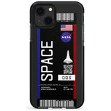 Personalised NASA Boarding Pass (Dark) Black Impact Phone Case for iPhone 13 & 13 Mini