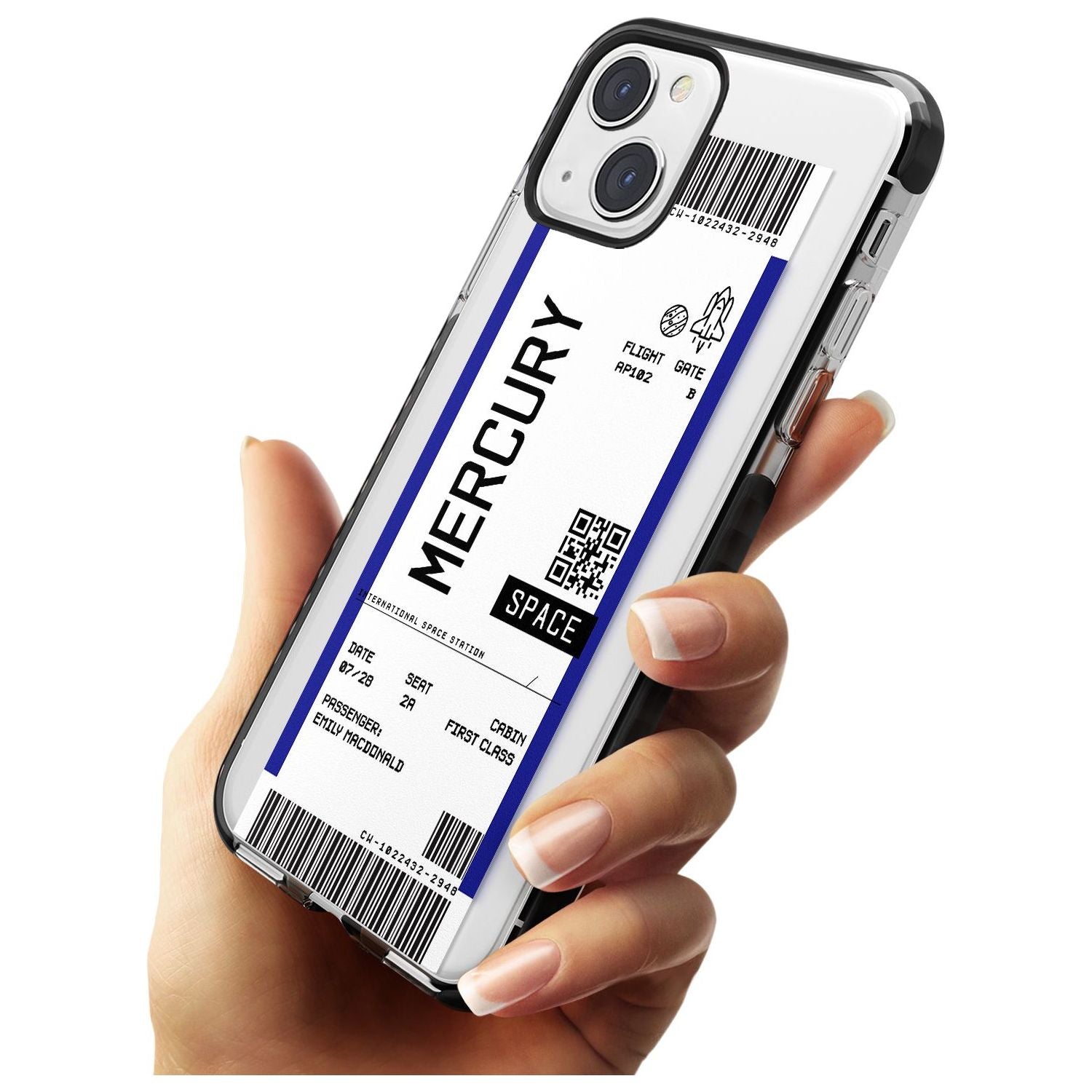 Personalised Mercury Space Travel Ticket