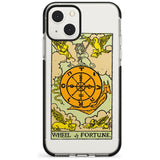 Personalised Wheel of Fortune Tarot Card - Colour Phone Case iPhone 13 Mini / Black Impact Case Blanc Space