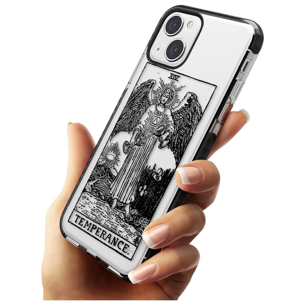 Personalised Temperance Tarot Card - Transparent Custom Phone Case iPhone 15 Pro Max / Black Impact Case,iPhone 15 Plus / Black Impact Case,iPhone 15 Pro / Black Impact Case,iPhone 15 / Black Impact Case,iPhone 15 Pro Max / Impact Case,iPhone 15 Plus / Impact Case,iPhone 15 Pro / Impact Case,iPhone 15 / Impact Case,iPhone 15 Pro Max / Magsafe Black Impact Case,iPhone 15 Plus / Magsafe Black Impact Case,iPhone 15 Pro / Magsafe Black Impact Case,iPhone 15 / Magsafe Black Impact Case,iPhone 14 Pro Max / Black 