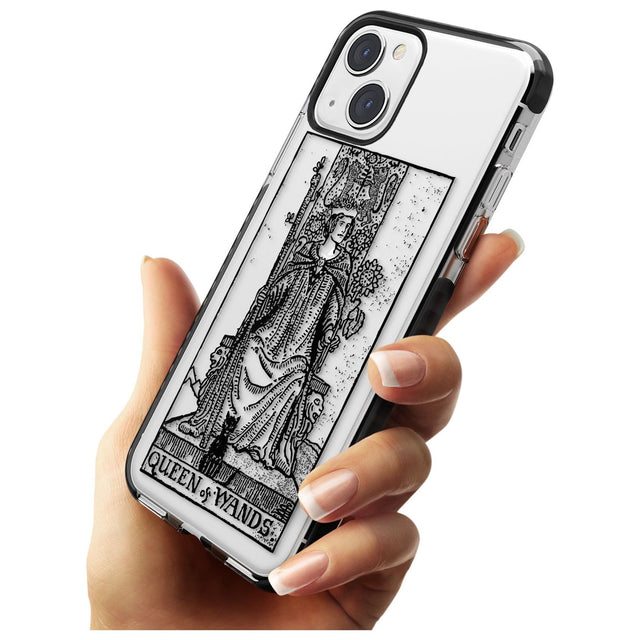 Personalised Queen of Wands Tarot Card - Transparent Custom Phone Case iPhone 15 Pro Max / Black Impact Case,iPhone 15 Plus / Black Impact Case,iPhone 15 Pro / Black Impact Case,iPhone 15 / Black Impact Case,iPhone 15 Pro Max / Impact Case,iPhone 15 Plus / Impact Case,iPhone 15 Pro / Impact Case,iPhone 15 / Impact Case,iPhone 15 Pro Max / Magsafe Black Impact Case,iPhone 15 Plus / Magsafe Black Impact Case,iPhone 15 Pro / Magsafe Black Impact Case,iPhone 15 / Magsafe Black Impact Case,iPhone 14 Pro Max / Bl