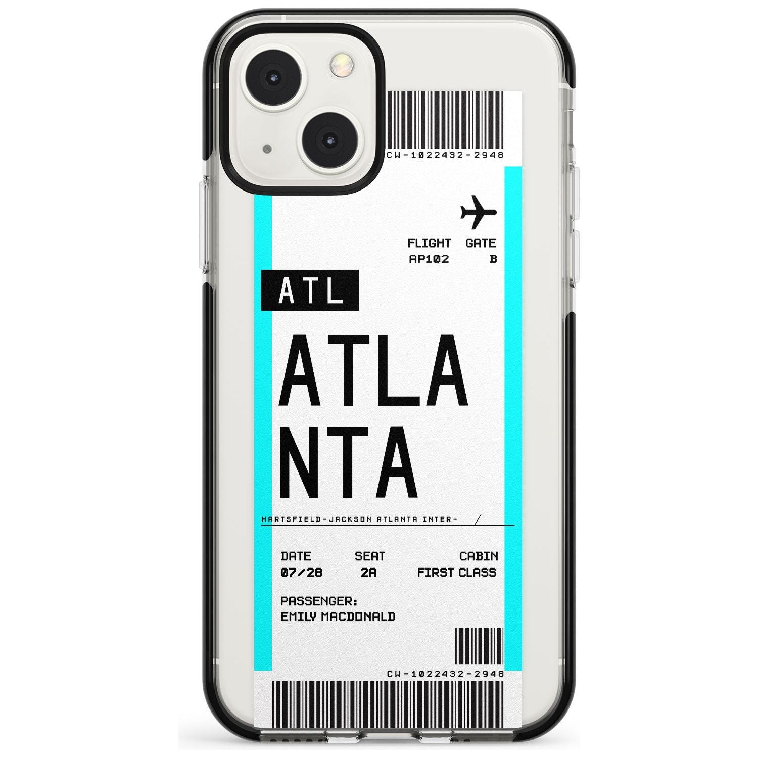Personalised Atlanta Boarding Pass