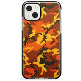 Orange Camo Black Impact Phone Case for iPhone 13 & 13 Mini