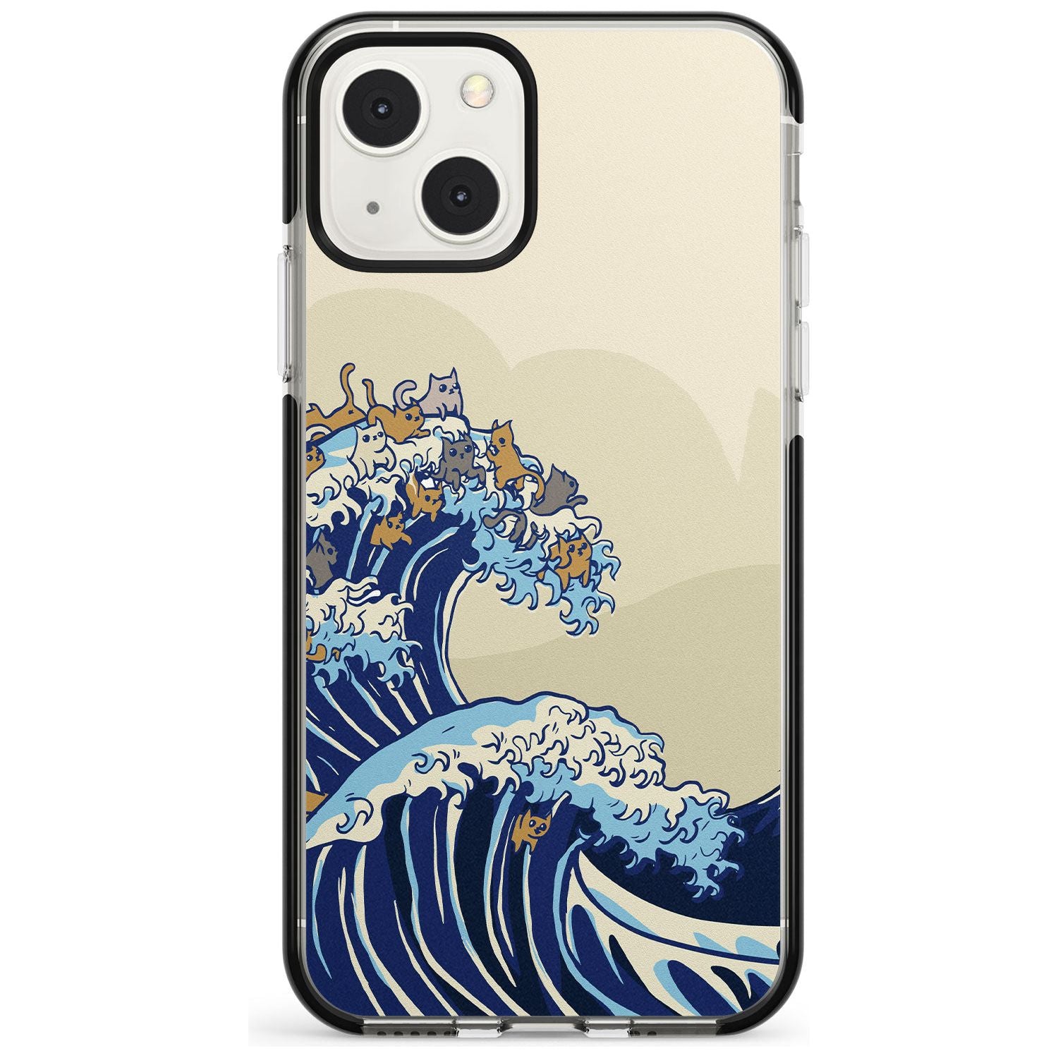 The Great Cat Wave Black Impact Phone Case for iPhone 13 & 13 Mini