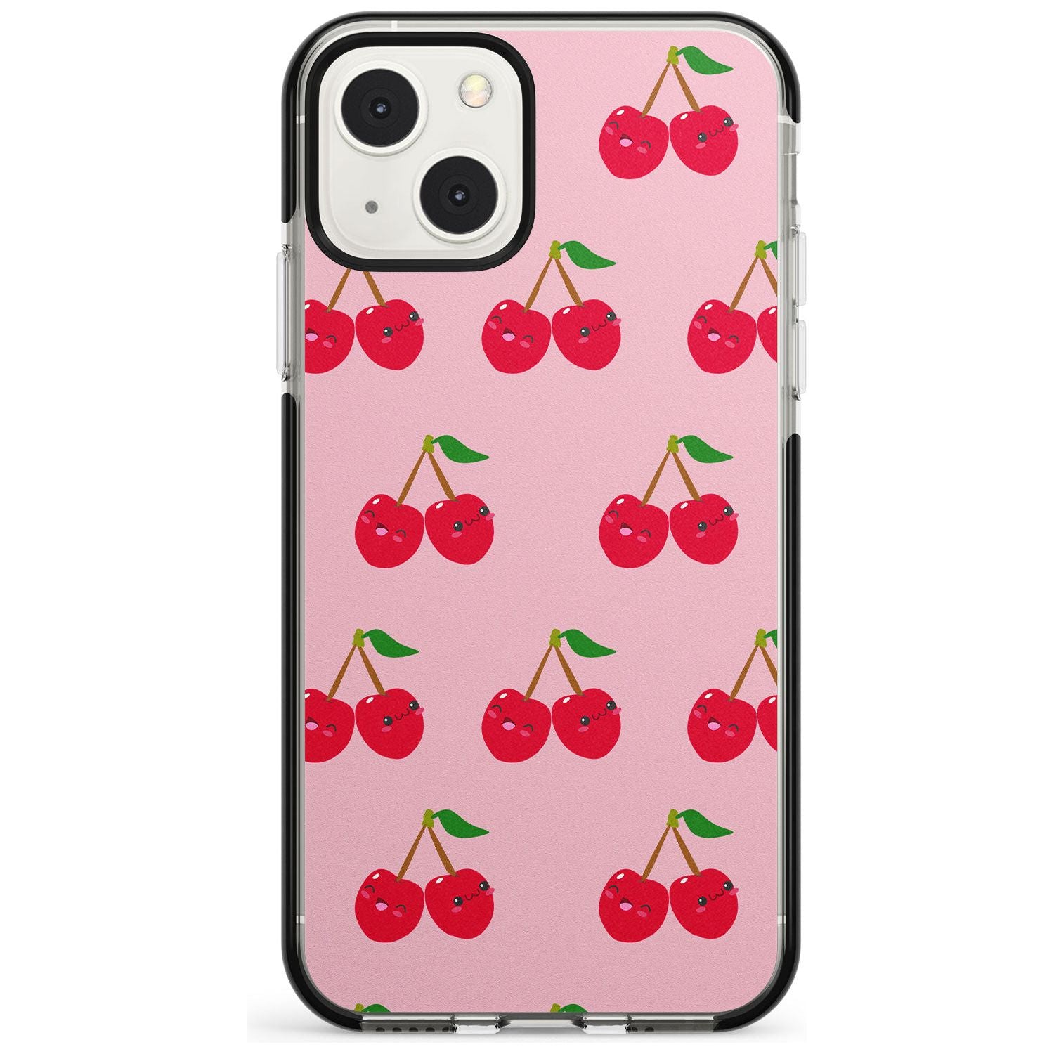 Cheeky Cherry Phone Case iPhone 13 Mini / Black Impact Case Blanc Space