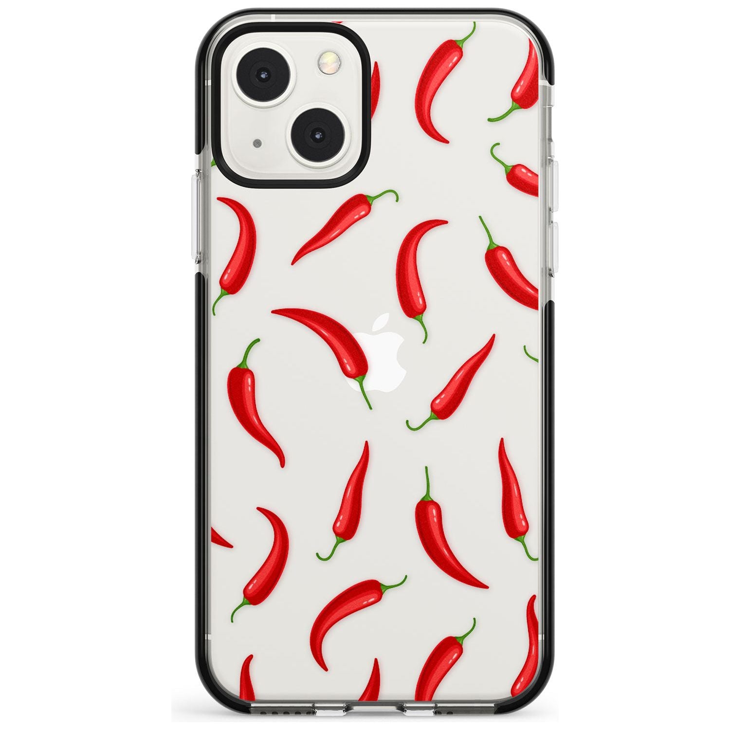 Chilly Pattern Black Impact Phone Case for iPhone 13 & 13 Mini
