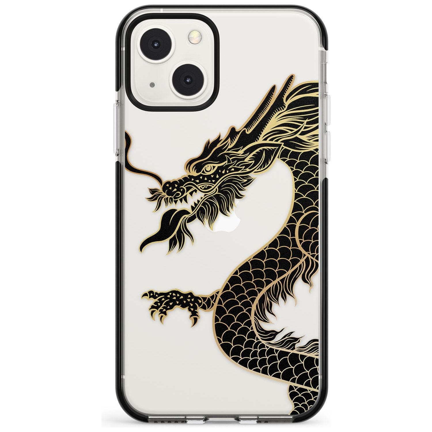 Large Red Dragon Black Impact Phone Case for iPhone 13 & 13 Mini