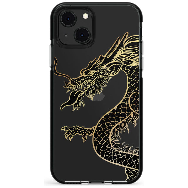 Large Red Dragon Black Impact Phone Case for iPhone 13 & 13 Mini